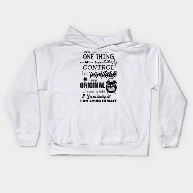 Hamilton Wait For It Kids Hoodie by GeekySchitt